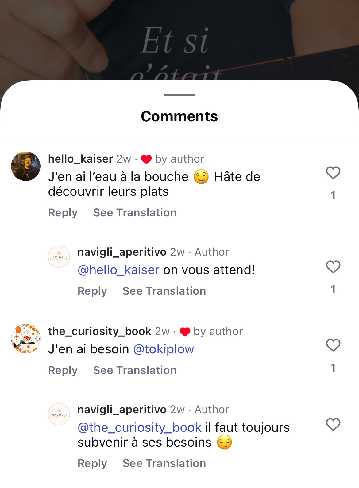 Instagram comments demo showing automated responses